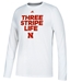 Adidas 3 Stripe Life Nebraska LS Tee - AT-B6339