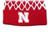 Adidas Nebraska Diamond Front Cuffed Pom Knit Hat - HT-C8459