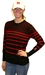 Husker Striped Sleeve Tag Crew - AS-70173