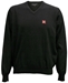 Black V-Neck Men's Sweater - AP-78087