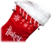 Husker Snowflake Christmas Stocking - OD-40911