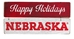 Huskers Happy Holidays Door Sign - FP-B2025