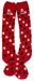 Huskers Red Polkadot Fuzzy Sock - AU-88863
