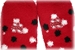 Huskers Red Polkadot Fuzzy Sock - AU-88863
