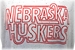 Ladies Nebraska Huskers Cream Fleck V-Neck - AT-C5119