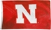 N Huskers Double Sided Flag - FW-05092