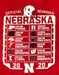 Nebraska 2020 Schedule Tee - AT-D1067