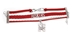 Nebraska Infinity Ribbon Charm Bracelet - DU-A0931
