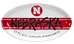 Nebraska Striped Gameday Platter - KG-C4004