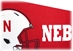 Red Football Helmet Pennant Flag Sewing Concepts - FW-C7001