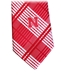 Red N Logo Skinny Plaid Tie - DU-C1010
