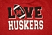 Red Toddler Love Huskers Sweatshirt Garb - CH-75329