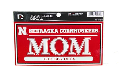 True Pride Nebraska Mom Decal Nebraska Cornhuskers, Nebraska Stickers Decals & Magnets, Huskers Stickers Decals & Magnets, Nebraska True Pride Nebraska Mom Decal, Huskers True Pride Nebraska Mom Decal