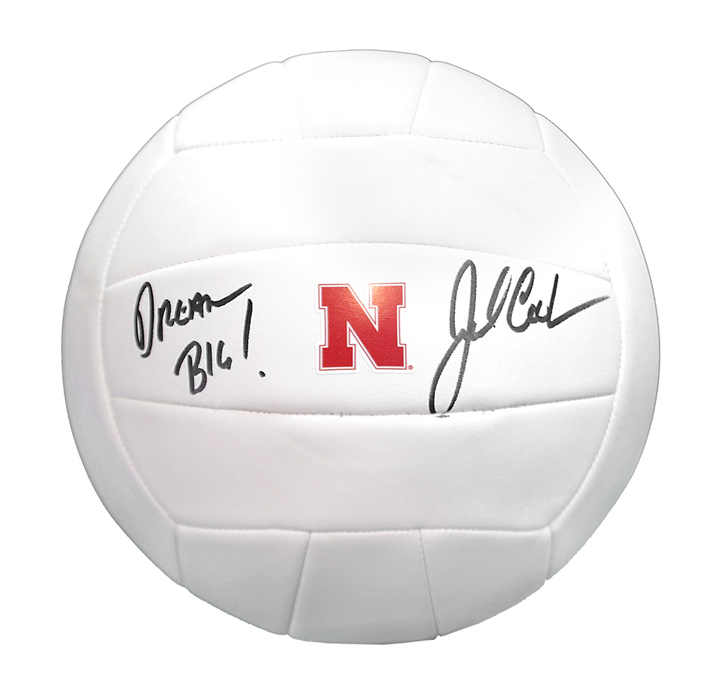John Cook Autographed Huskers Regulation Volleyball