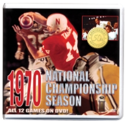1970 Nebraska National Championship Season DVD Box Set Nebraska Cornhuskers, Nebraska  Show All DVD's, Huskers  Show All DVD's, Nebraska  1962-1972 Devaney Era (101-20-2, .829), Huskers  1962-1972 Devaney Era (101-20-2, .829), Nebraska  Season Box Sets, Huskers  Season Box Sets, Nebraska  Best Picks, Huskers  Best Picks, Nebraska 1970 Nebraska National Championship Season DVD Box Set, Huskers 1970 Nebraska National Championship Season DVD Box Set