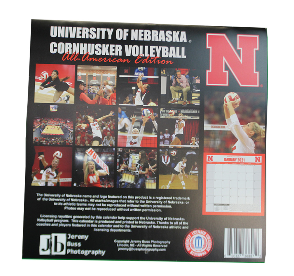 2021 Nebraska Volleyball Wall Calendar 2021 Nebraska Volleyball Wall Calendar