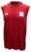 Adidas 2025 Nebraska Sleeveless D4T Lightweight Hoodie Tee - AT-J6722