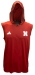 Adidas 2025 Nebraska Sleeveless D4T Lightweight Hoodie Tee - AT-J6722