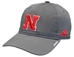 Adidas Huskers Coaches Slouch Adj Hat - Grey - HT-D7003