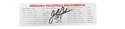 Autographed Coach Cook Final Season Ticket Stub Schedule Nebraska Cornhuskers, Autographed Coach Cook Final Season Ticket Stub Schedule