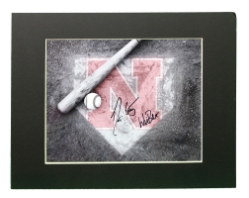 Bolt and Erstad Autographed Husker Home Plate Print Nebraska Cornhuskers, Nebraska  Will Bolt, Huskers  Will Bolt, Nebraska Baseball, Huskers Baseball, Nebraska  Photos Prints & Posters, Huskers  Photos Prints & Posters, Nebraska Bolt and Erstad Autographed Husker Home Plate Print, Huskers Bolt and Erstad Autographed Husker Home Plate Print