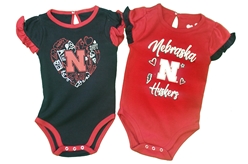 Infant Too Much Love Huskers Onesie Set Nebraska Cornhuskers, Nebraska  Infant, Huskers  Infant, Nebraska Adidas, Huskers Adidas, Nebraska Infant Red And Black Too Much Love Two Piece Onesie Set Outerstuff, Huskers Infant Red And Black Too Much Love Two Piece Onesie Set Outerstuff