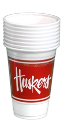Nebraska Huskers 16 Ounce Party Cups 8-Pack Nebraska Cornhuskers, Nebraska  Kitchen & Glassware, Huskers  Kitchen & Glassware, Nebraska  Tailgating, Huskers  Tailgating, Nebraska Nebraska Huskers 16 Ounce Plastic Cups 8 PK Westrick, Huskers Nebraska Huskers 16 Ounce Plastic Cups 8 PK Westrick