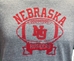 Nebraska Huskers NU Football LS Tee - AT-F7178