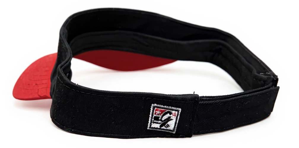 Red And Black Nebraska Rope Visor The Game