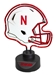 Neon Nebraska Football Helmet Desk Lamp - OD-B8050