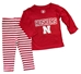 Red Infant Girls Iron N Two Piece Stripe Set - CH-D7055