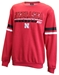Red Nebraska Nihilist Crewneck Fleece Sweatshirt Colosseum - AS-F6005