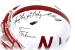 Tom Osborne N Johnny Rodgers Autographed Speed Helmet - JH-A8716