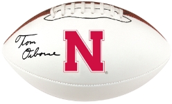 Tom Osborne Signed Nebraska N Football Nebraska Cornhuskers, husker football, nebraska cornhuskers merchandise, husker merchandise, nebraska merchandise, husker memorabilia, husker autographed, nebraska cornhuskers autographed, Tom Osborne autographed, Tom Osborne signed, Tom Osborne collectible, Tom Osborne, nebraska cornhuskers memorabilia, nebraska cornhuskers collectible, Osborne Autographed Ball