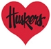 Huskers Heart Waterless Tattoo - DU-51384