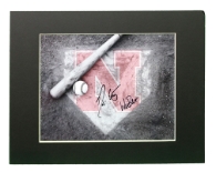 Bolt and Erstad Autographed Husker Home Plate Print