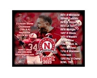 2023 Huskers Football Schedule Fridge Magnet - automatically FREE with every purchase