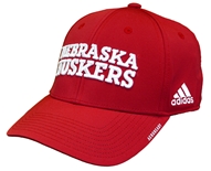 Adidas Nebraska Huskers Structured Flex Hat