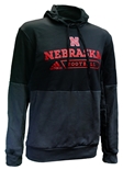Adidas 2021 Nebraska Authentic Locker Pullover Hoodie - Black