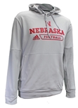 Adidas 2021 Nebraska Authentic Locker Pullover Hoodie - Grey