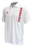 Adidas 2021 Official Huskers Coordinator Sideline Polo - White