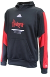 Adidas Official Huskers Sideline Pullover Hoodie - Black