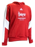 Adidas 2021 Official Huskers Sideline Pullover Hoodie - Red