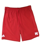 Adidas Nebraska Dominance Woven Short - Red