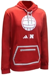 Adidas Nebraska Volleyball Locker Spray Sport Fleece Hoodie