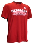 Adidas Nebraska Football Locker Tee 2022 - Red