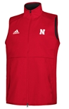 Adidas Nebraska Game Mode Full Zip Vest - Red