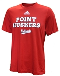 Adidas Point Huskers Volleyball Tee