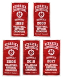 All 5 Nebraska Cornhusker Volleyball National Championship Banners