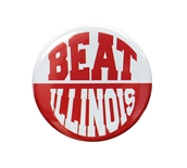 Beat Illinois 2 Inch Button